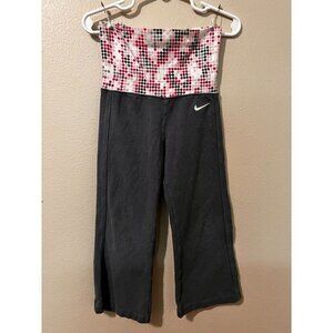 Toddler Girls Nike Foldover Top Black Pants Size 3T [EXCELLENT]